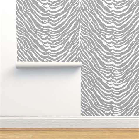 Zebra Texture Wallpaper | Spoonflower