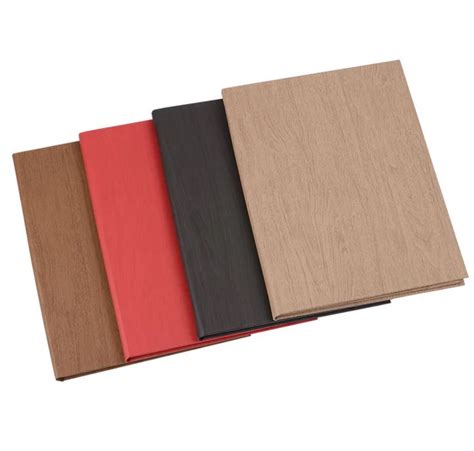 Faux Wood Pu Leather Restaurant Menu Folder Buy Restaurant Menu