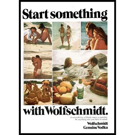 Wolfschmidt Art 974 Wolfschmidt Vodka Vintage Print Ad Bikini Beach