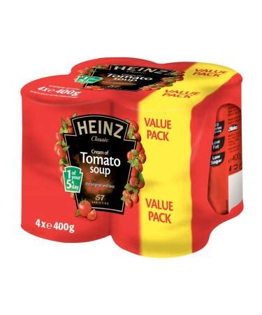 Heinz Cream Of Tomato Soup 4 X 400g Delicious And Convenient Soup Packs