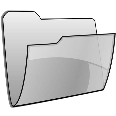 Clipart - open folder