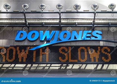 Dow Jones News Ticker editorial stock photo. Image of news - 39850173