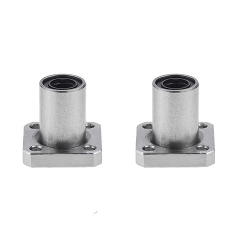 2PCS LMK6UU Square Flange Linear Ball Bearings Diameter 6mm For