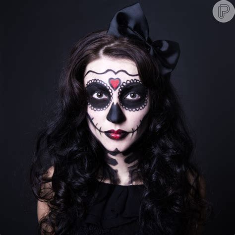 Foto A Maquiagem De Caveira Mexicana Para O Halloween Pode Ser Feita