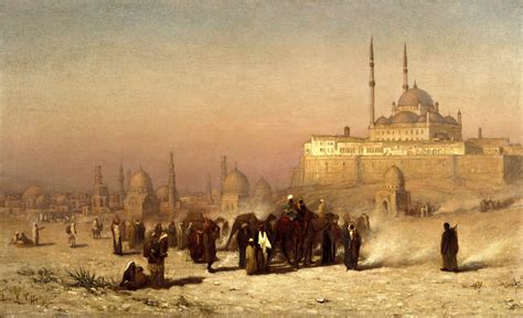 Painting of the tombs of Cairo in the 1870s, Egypt image - Free stock photo - Public Domain ...