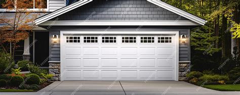 Premium Photo A Typical Garage Door Background A Typical American