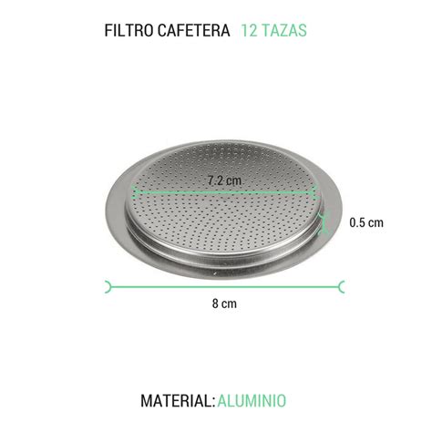 Filtro Cafetera Italiana Aluminio Electricidad G Mez