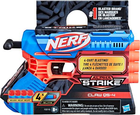 Nerf Alpha Strike Claw Qs 4 Blaster 4 Dardos De Espuma Oficial Nerf