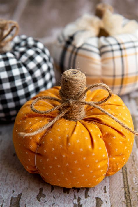 DIY Farmhouse Style Fabric Pumpkins Not Quite Susie Homemaker