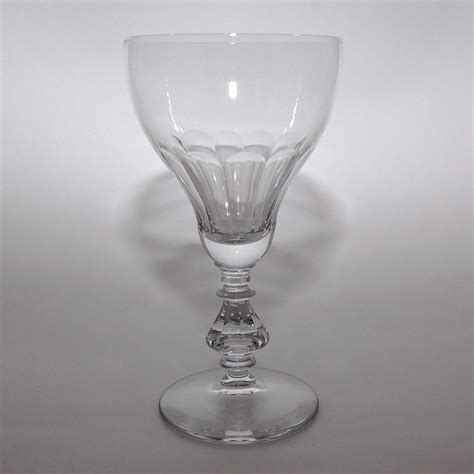 Art Deco Tulip Shaped Glass Goblets Set Of 9