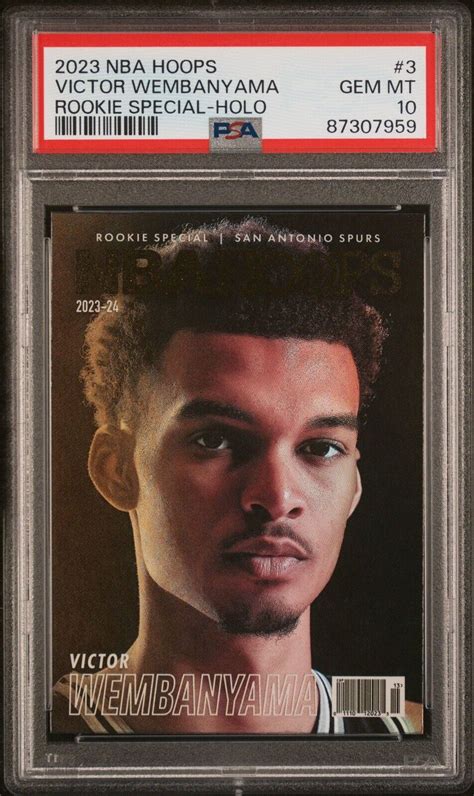 Victor Wembanyama 2023 Hoops 3 Rookie Special Holo Psa 10 Price