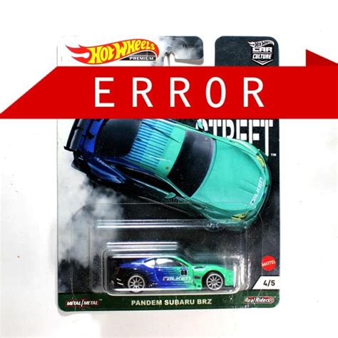 Jual Hotwheels Error Pandem Subaru Brz Falken Slide Street Rare Vhtf