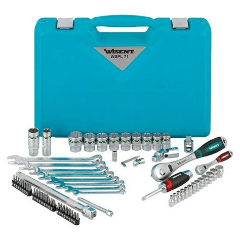 Wisent Steckschlüssel-Set WSPL 71 (71 -tlg., Antriebsgröße: ¼″) | BAUHAUS