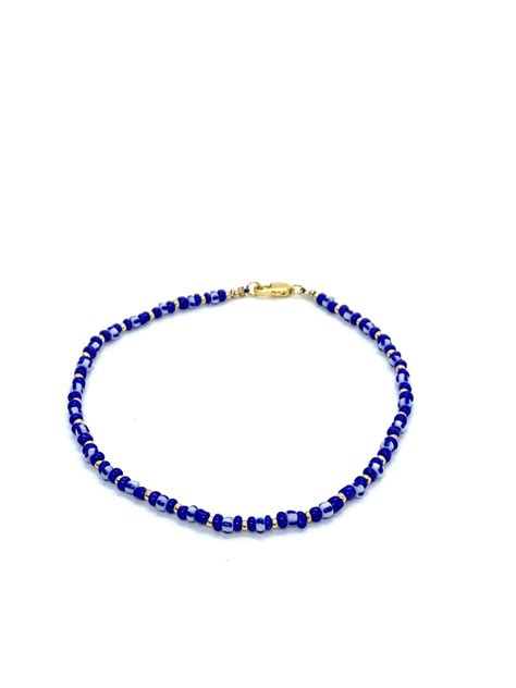 Seed Bead Anklet Dainty Mixed Colour Beaded Ankle Bracelets For Woman