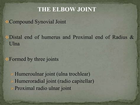 Elbow Joint X Ray Projections Ppt