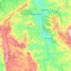 Mapa topográfico Montes Claros altitude relevo