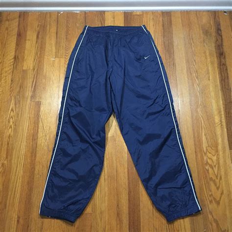 Nike Vintage 90s Navy Track Pants Grailed