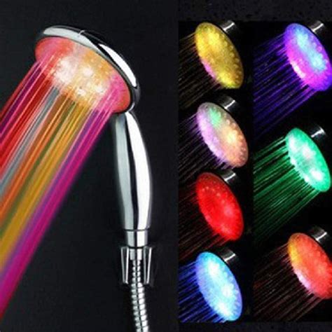 Pommeau de Douche LED Pomme de Douche Haute Pression avec 7 Lumières