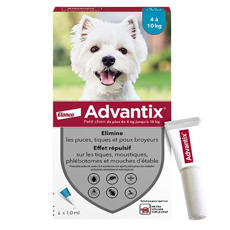 Advantix Anti Vlooien Hond 4 Tot 10 Kg 6 Pipetten ELANCO