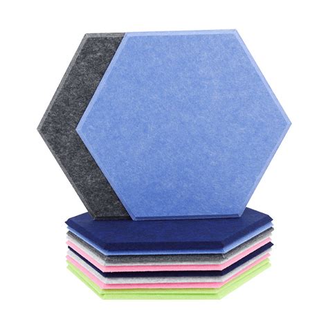 Sound Absorbing Wall Hexagonal Acoustic Panels 130mmx150mm