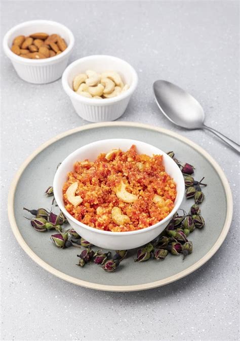 Gajar Ka Halwa Is A Carrot Based Sweet Dessert Pudding From India