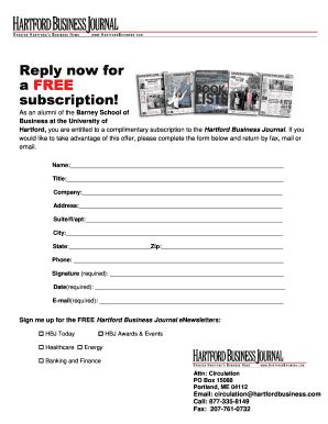 Fillable Online Hartford Reply Now For Hartford Fax Email Print