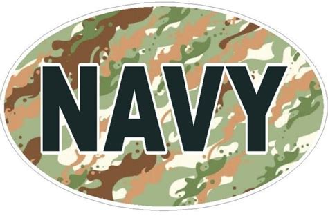 Camo Oval Navy Decal Pro Sport Stickers