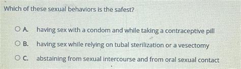 [answered] Which Of These Sexual Behaviors Is Th Anatomy And