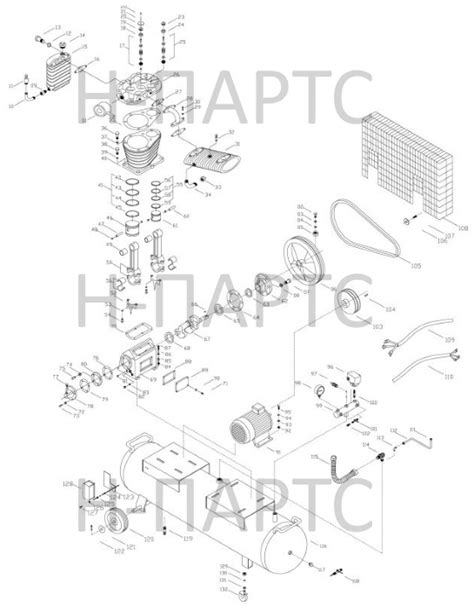 Запчасти для компрессора FUBAG DCF-1300 500 CT11 (HS-2105T-7.5)
