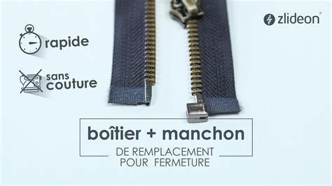 Réparation fermeture eclair Boîtier et Manchon de remplacement YouTube