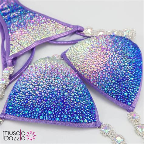 Pink And Blue Competition Bikini CB Etsy