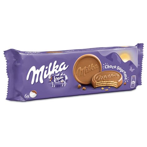 Biscuits gaufrettes enrobés au chocolat au lait Choco Suprême MILKA