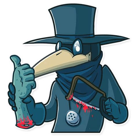 Scp 049 Telegram Stickers Plague Doctor Emoji Disney Characters