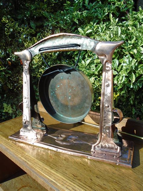 Arts Crafts Copper Gong J F Pool Of Hayle Antiques Atlas