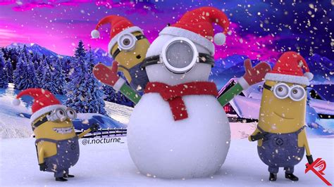 Minion Christmas Wallpapers 4k Hd Minion Christmas Backgrounds On