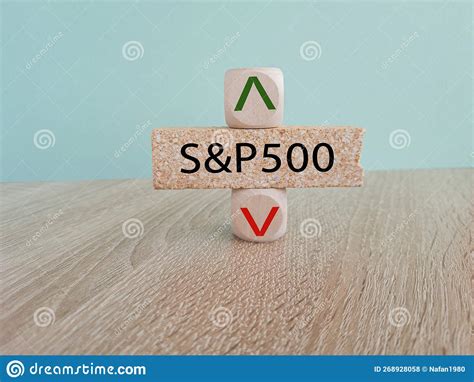 S and P 500 Index symbol. stock photo. Image of cube - 268928058