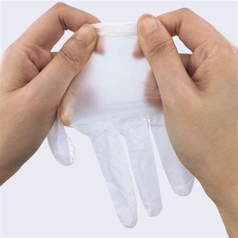 100PCS Size S Disposable PVC Protective Gloves Transparent