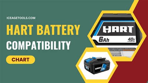 Hart Tools Battery Compatibility Chart 20v 40v And Cross Ice Age Tools