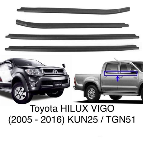 Toyota Hilux Vigo Kun Kun Outdoor Glass Moulding Shopee Malaysia