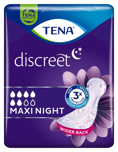 Tena Discreet Maxi Night Assorbenti Per Lincontinenza Notturna Femminile