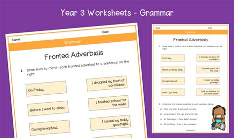 Year 3 English Worksheets Primary Learning Resources Classroom Stars