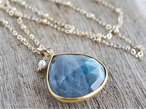 Labradorite Pendant Necklace Gold Labradorite Bezel Necklace