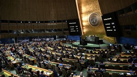 Un General Assembly Passes Resolution Calling For Ceasefire In Gaza