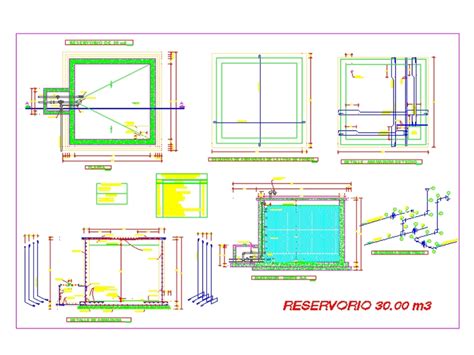 Reservorio En AutoCAD Descargar CAD 165 71 KB Bibliocad