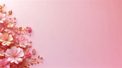 Pink Rose Background HD Rose Wallpaper For Presentation Template ...