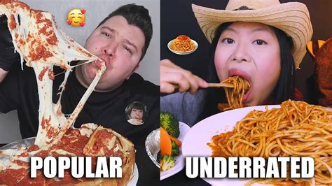 POPULAR VS UNDERRATED MUKBANGERS Compilation YouTube