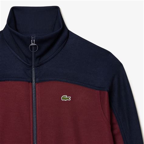 Buy Paris Zipped Colourblock Cotton Pique Sweatshirt Lacoste Uae