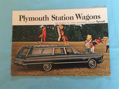 1965 Plymouth Station Wagons Car Dealer Sales Brochure Antique Price Guide Details Page