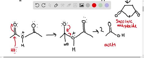 A Propose A Mechanism For The Formation Of Succinic Anhydride In The