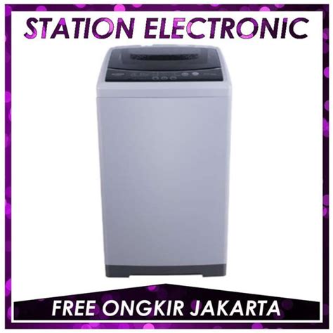 Promo Sanken AW S831BK Mesin Cuci Top Loading 7 Kg Diskon 9 Di